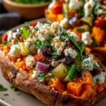 Mediterranean Stuffed Sweet Potatoes