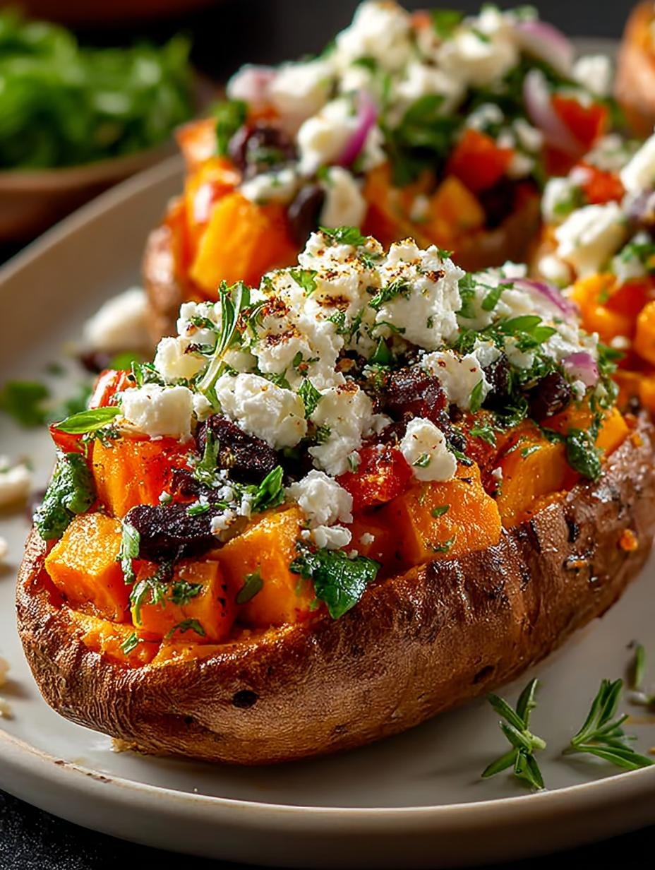 Mediterranean Stuffed Sweet Potatoes: A Flavorful Delight - Mediterranean Stuffed Sweet Potatoes - additional detail