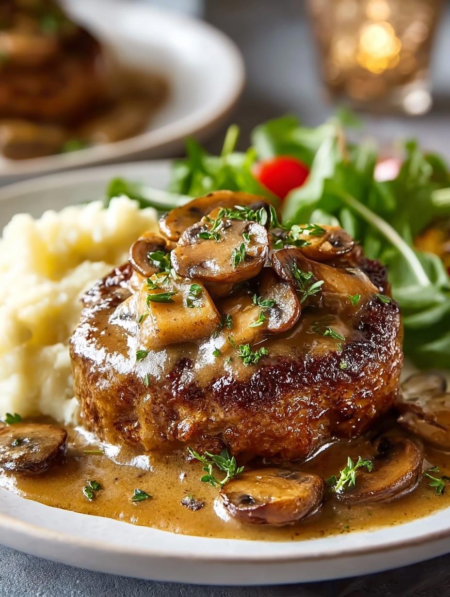 Mouthwatering Mushroom Keto Salisbury Steak Recipe You’ll Love - Mushroom Keto Salisbury Steak - main visual representation