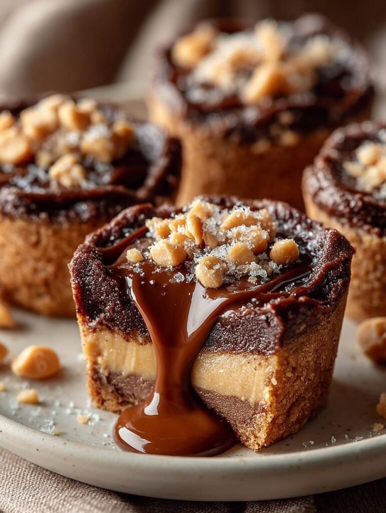 Peanut Butter Fudge Puddles