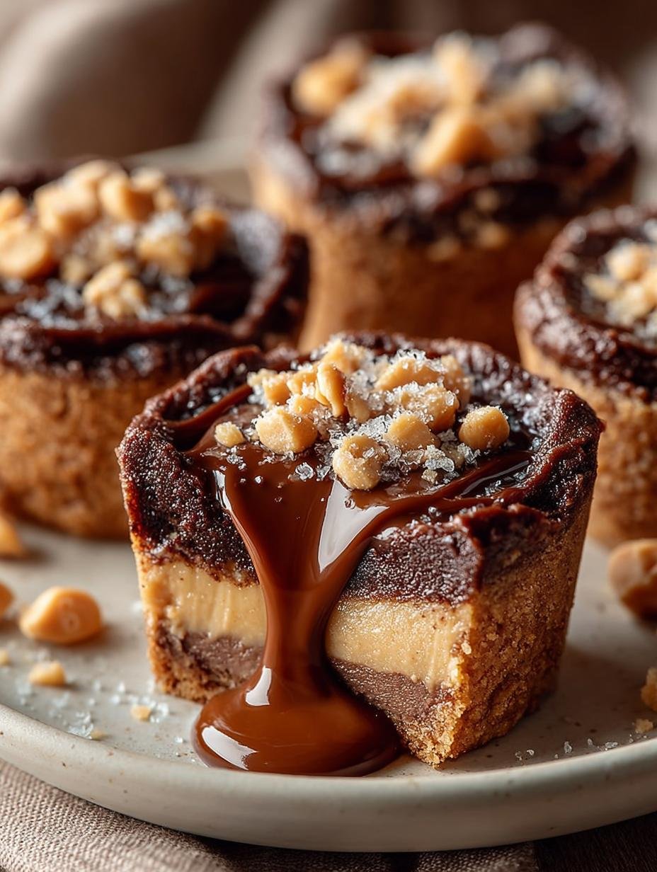 Peanut Butter Fudge Puddles