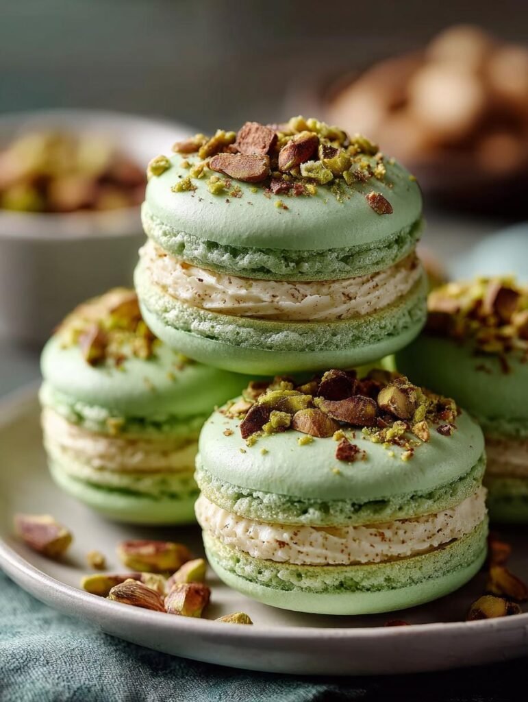 Pistachio Macarons