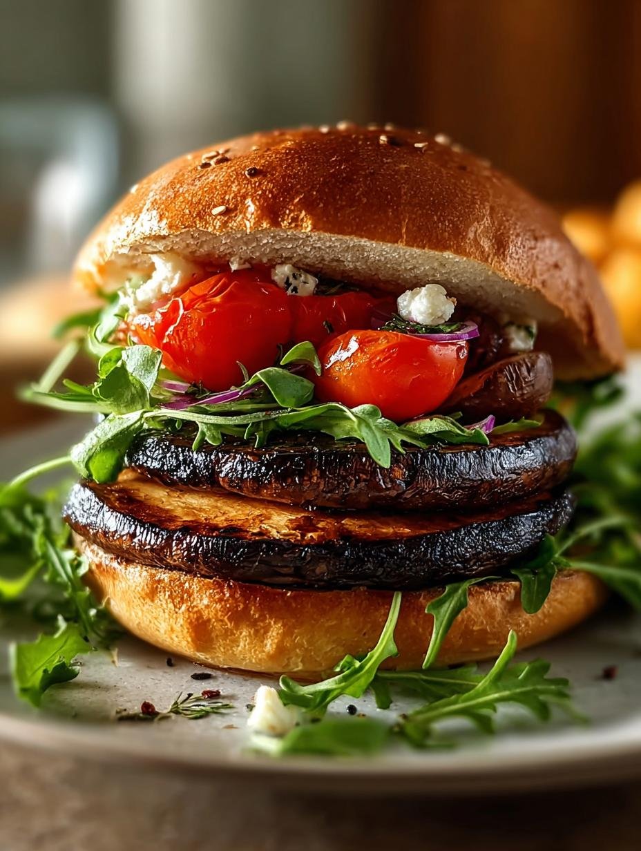 Portobello Mushroom Burger Home
