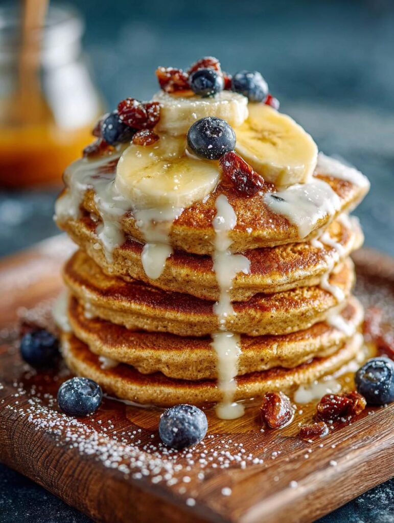 Pumpkin Oatmeal Pancakes