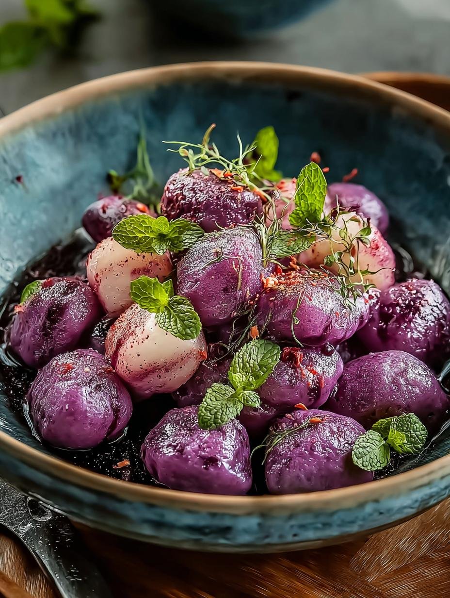 Delicious Purple Sweet Potato Gnocchi Recipe to Savor - Purple Sweet Potato Gnocchi - additional detail