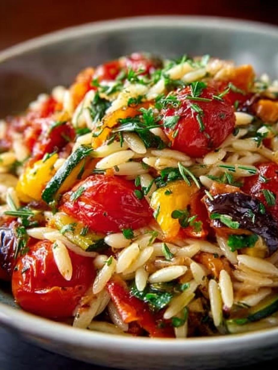Roasted Vegetable Orzo
