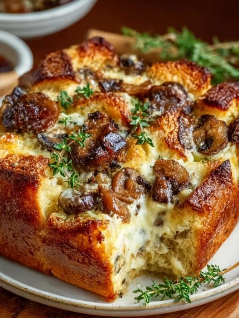 Savory Bread Pudding with