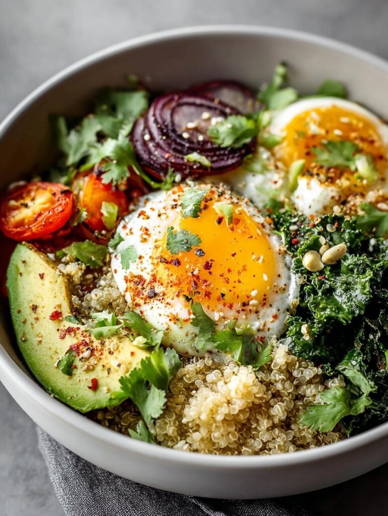 Savory Quinoa Breakfast Bowl