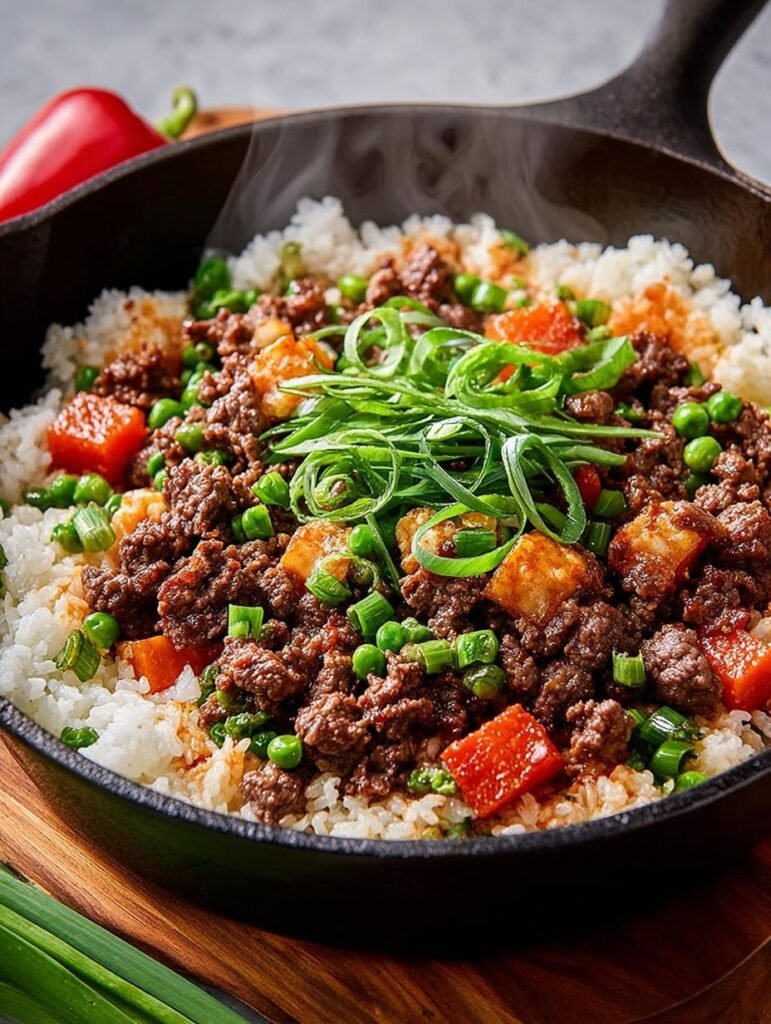 Skillet Bbq Beef Rice
