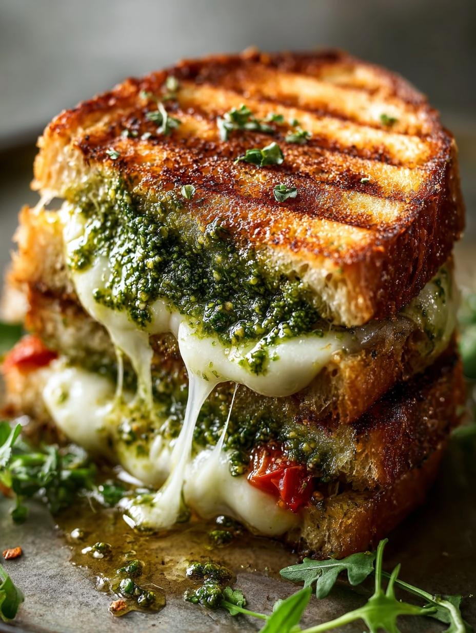 Sourdough Pesto Grilled Cheese: 5 Reasons to Love It - Sourdough Pesto Grilled Cheese - additional detail
