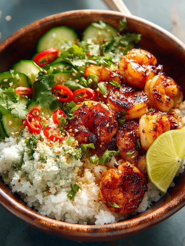 Spicy Shrimp Bowl with