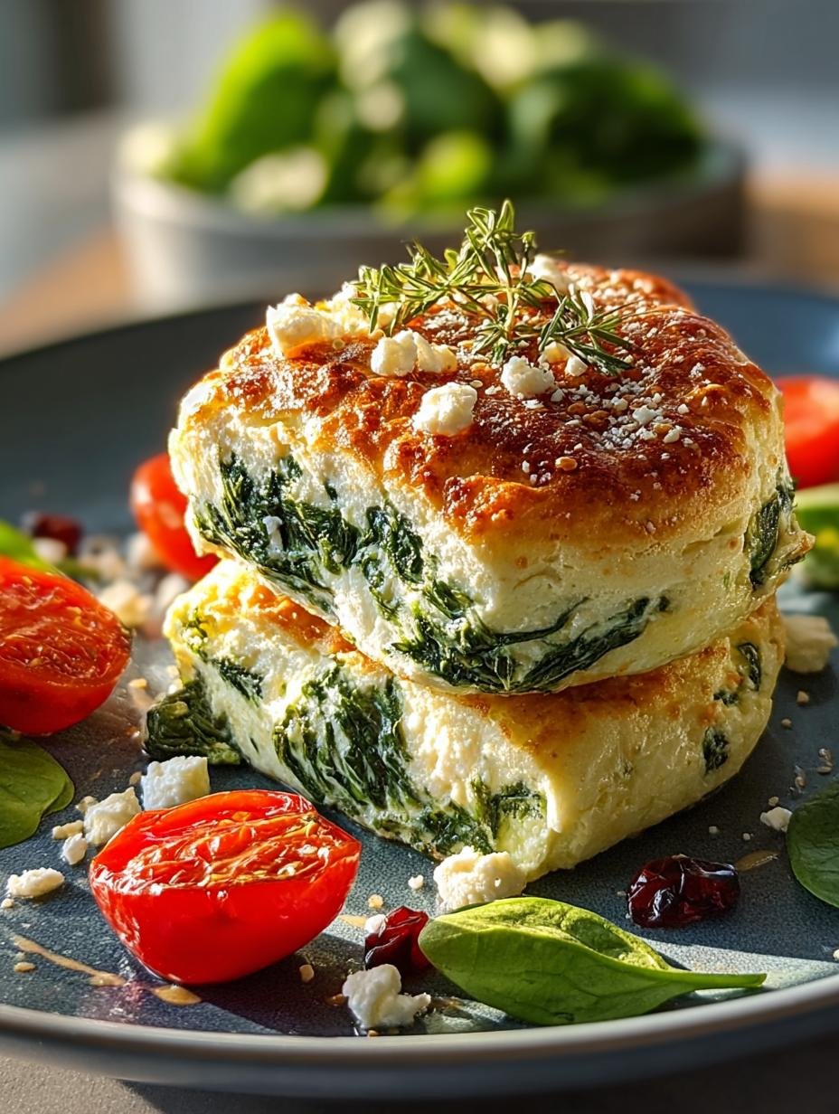 Spinach Feta High Protein: 12 Tasty Breakfast Biscuits - Spinach Feta High Protein - additional detail