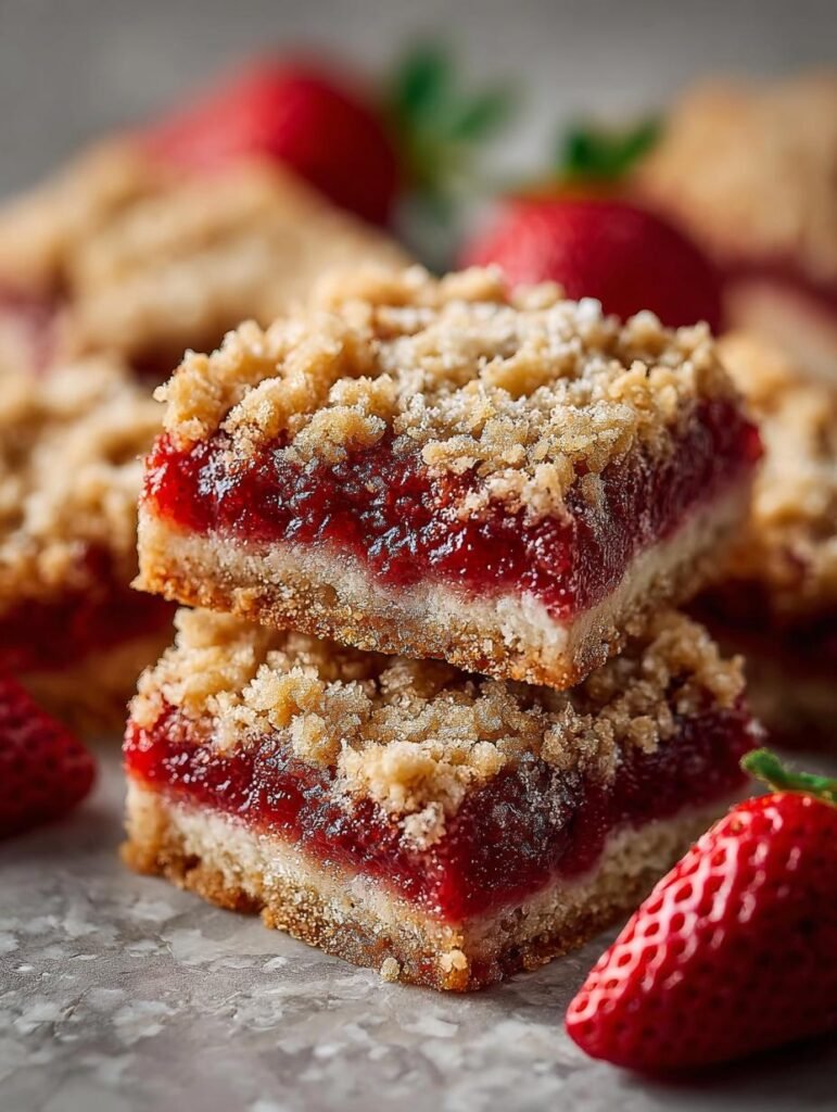 Strawberry Oatmeal Bars