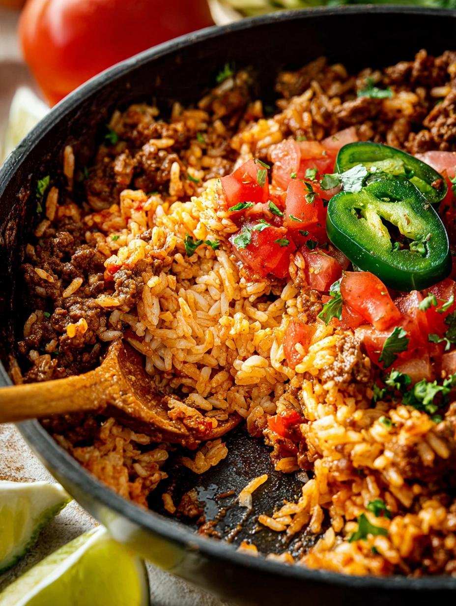 Taco Beef Rice Skillet