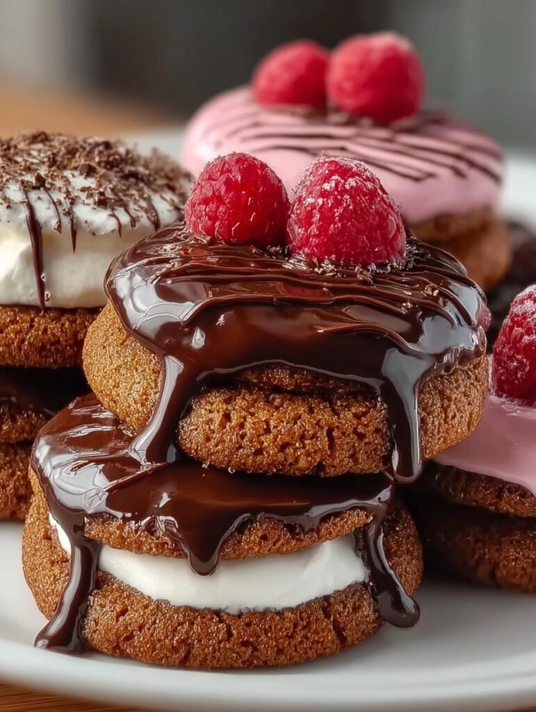 Valentine Ganache Cookies