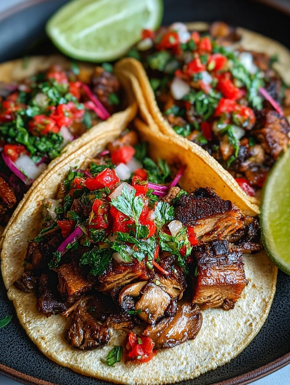 Vegan Carnitas with Mushrooms: 5 Savory Taco Ideas - Vegan Carnitas with Mushrooms - main visual representation