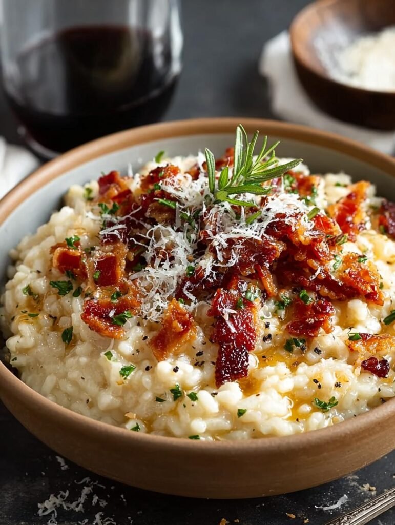 Caramelized Onion Bacon Parmesan