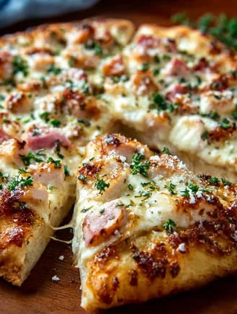 Chicken Cordon Bleu Pizza