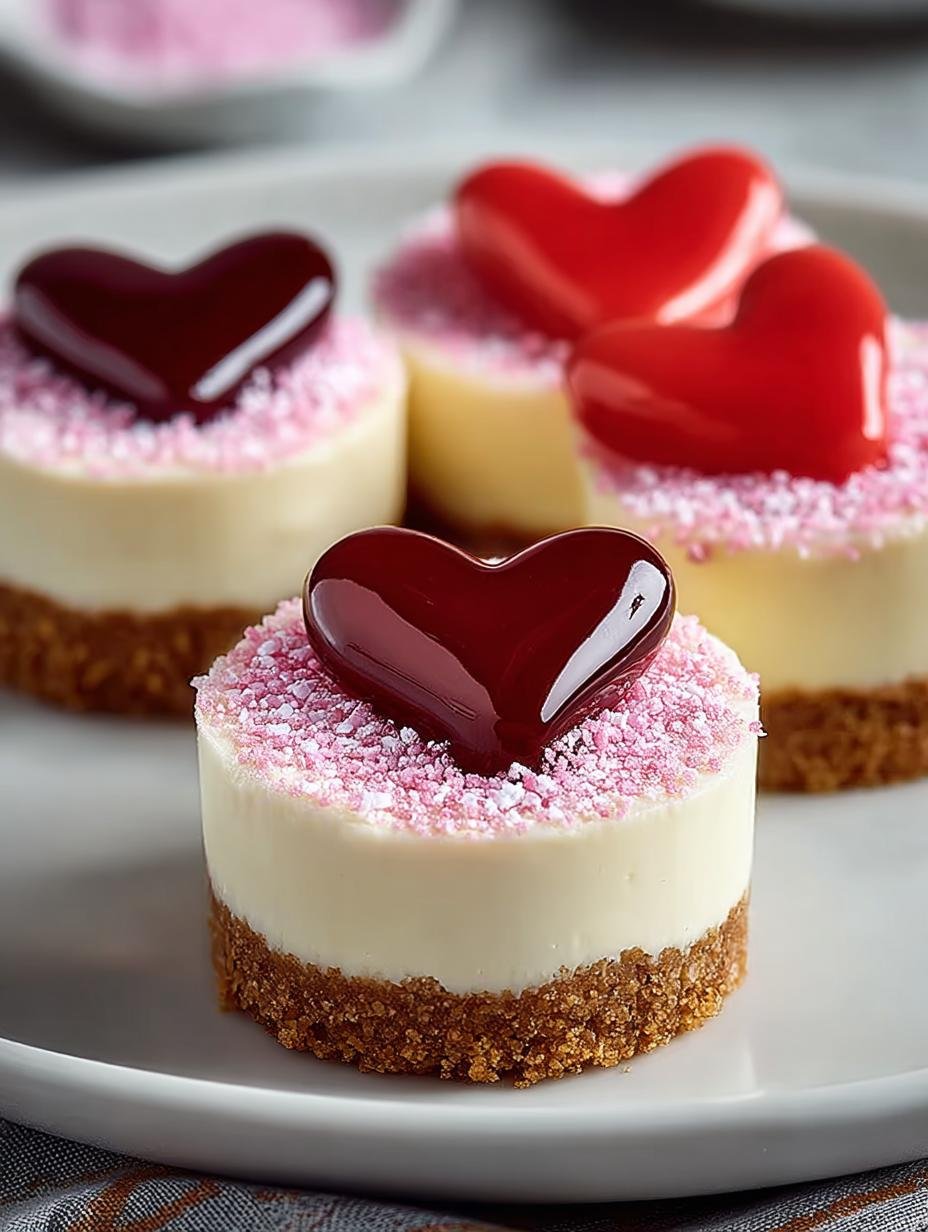 Conversation Heart Mini Cheesecakes: Sweet Valentine’s Treat - Conversation Heart Mini Cheesecakes - main visual representation