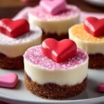 Conversation Heart Mini Cheesecakes