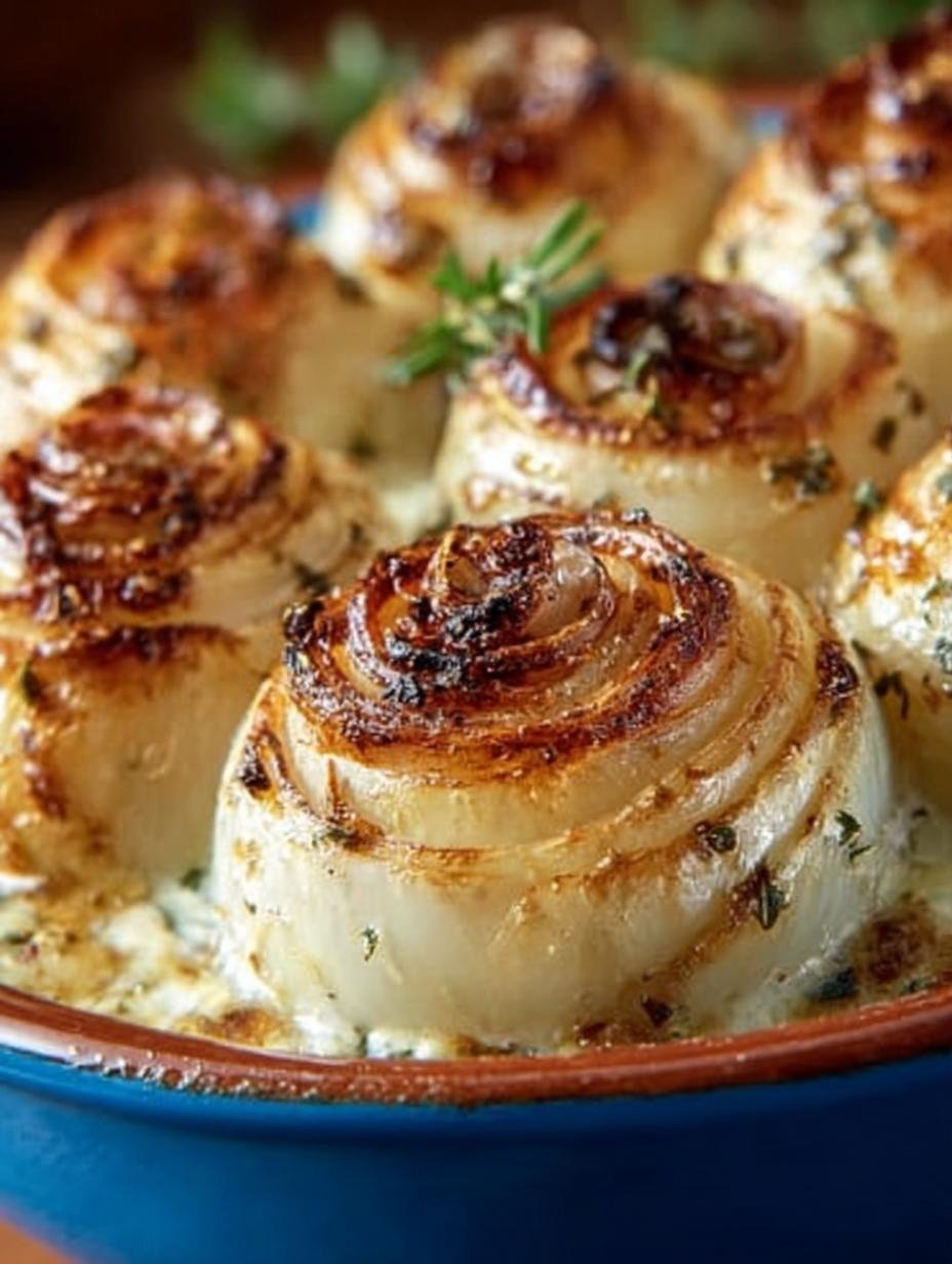 Creamy Oven Baked Onions