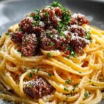 Creamy Parmesan Beef Linguine