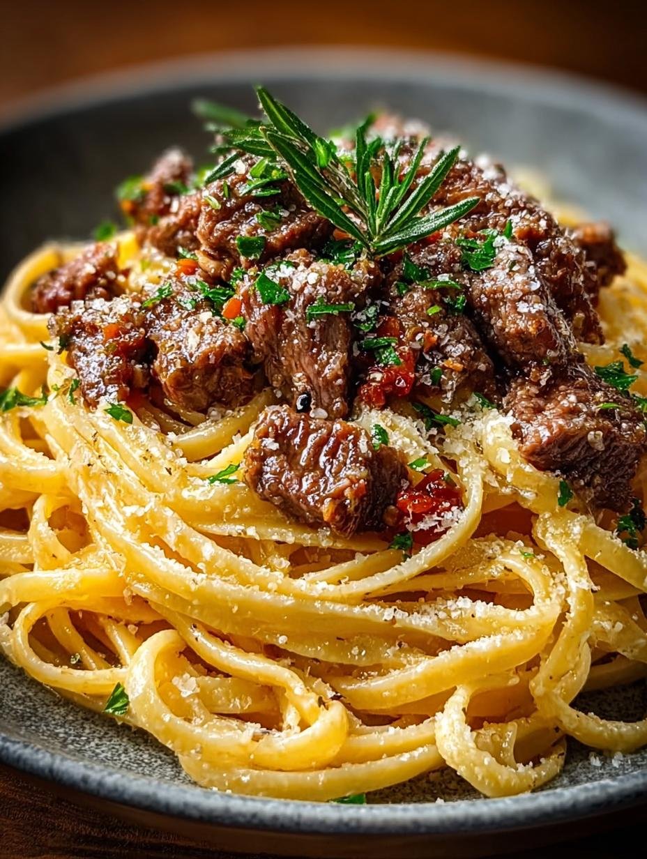 Creamy Parmesan Beef Linguine: 30-Minute Comfort Food - Creamy Parmesan Beef Linguine - additional detail