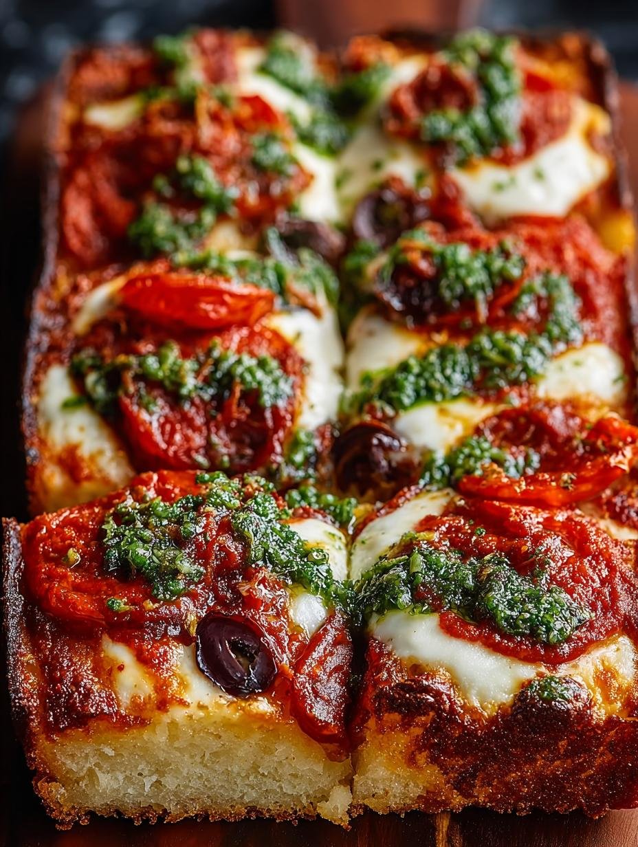 Detroit Style Pizza with