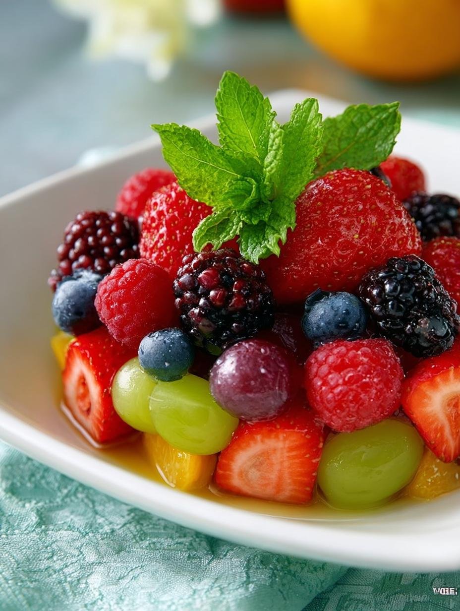 Fresh Fruit Salad with Berry Glaze: 4 Simple Steps to Delight 2 Fresh Fruit Salad with Berry Glaze: 4 Simple Steps to Delight - Fresh Fruit Salad with - main visual representation