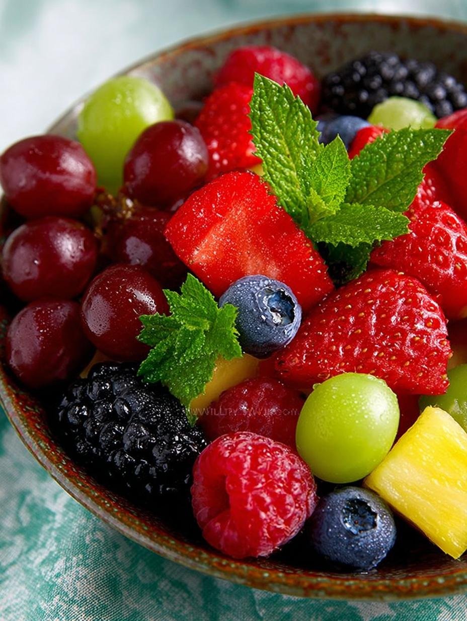 Fresh Fruit Salad with Berry Glaze: 4 Simple Steps to Delight 1 Fresh Fruit Salad with