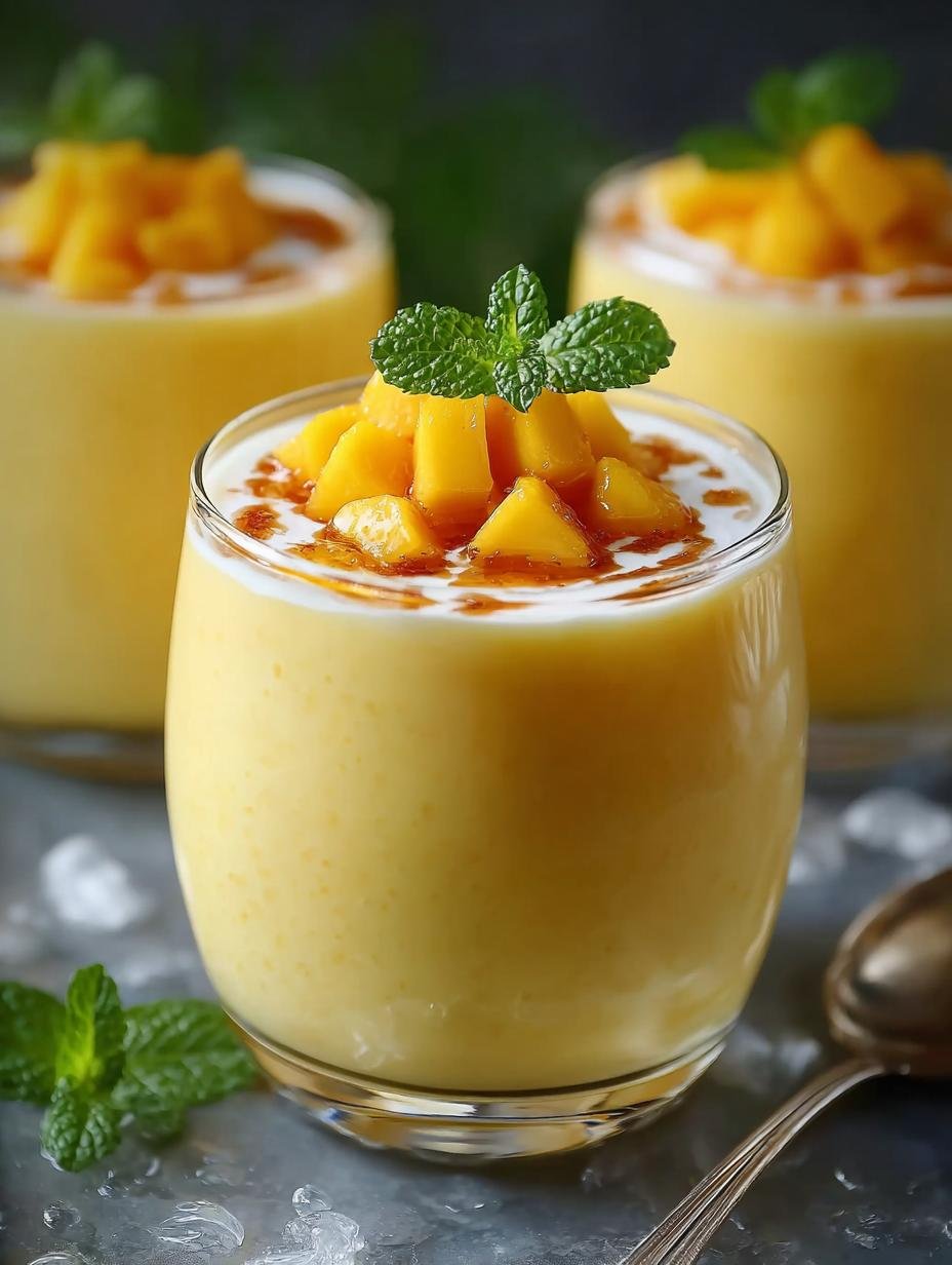 Delicious Indian Mango Lassi in 5 Minutes - Indian Mango Lassi - main visual representation