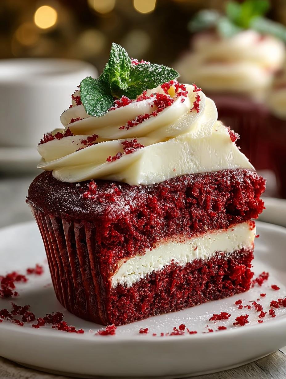 Irresistible Festive Red Velvet Cupcakes for Memorable Moments - Irresistible Festive Red Velvet - main visual representation