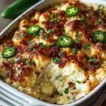 Jalapeno Popper Cauliflower Casserole