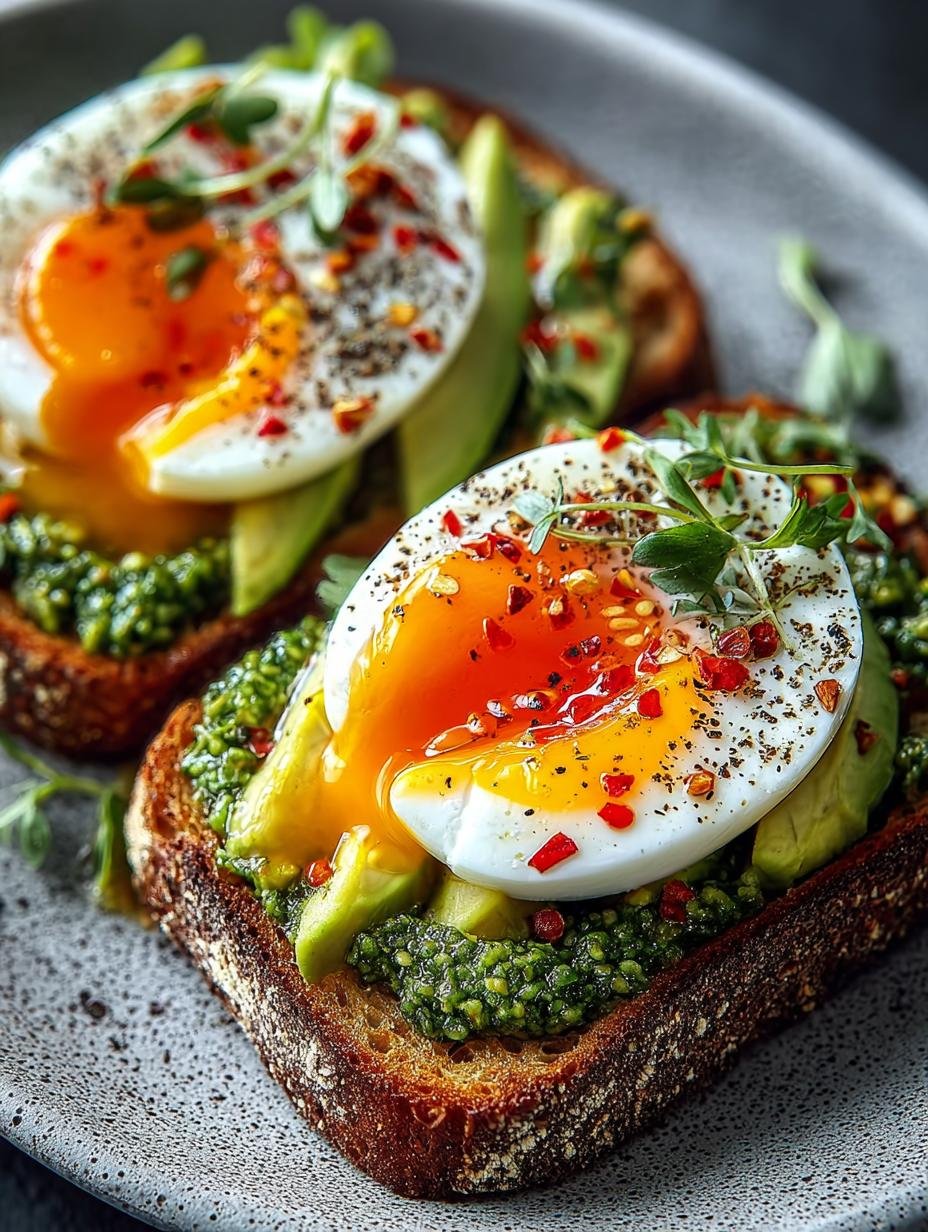 Jammy Egg Avocado Pesto: 5-Minute Breakfast Delight - Jammy Egg Avocado Pesto - additional detail