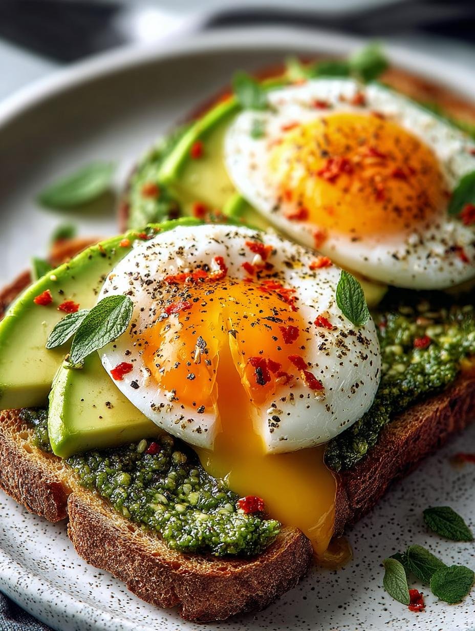 Jammy Egg Avocado Pesto