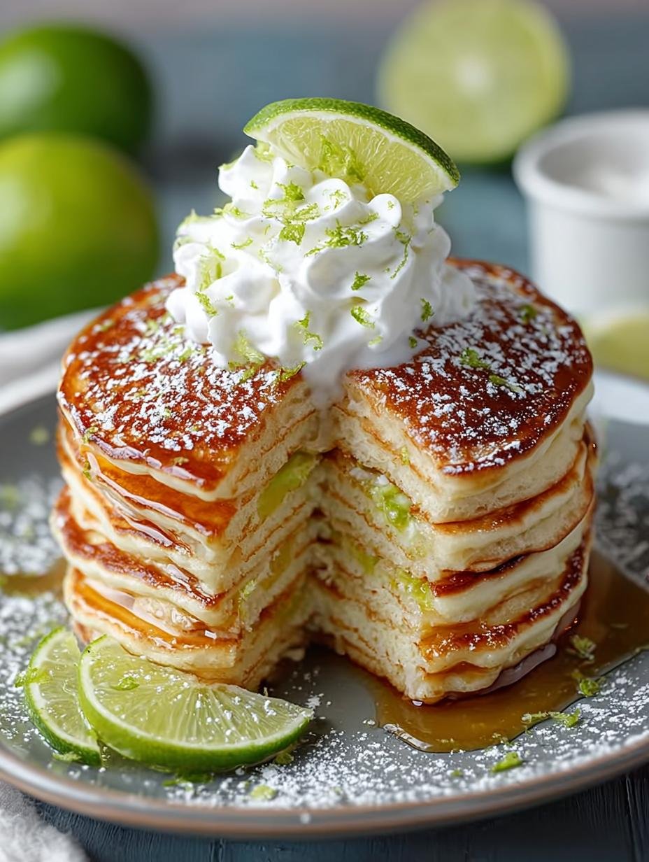 Delicious Key Lime Pie Pancakes for a Zesty Morning Treat - Key Lime Pie Pancakes - additional detail
