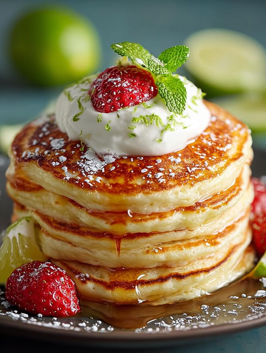 Key Lime Pie Pancakes