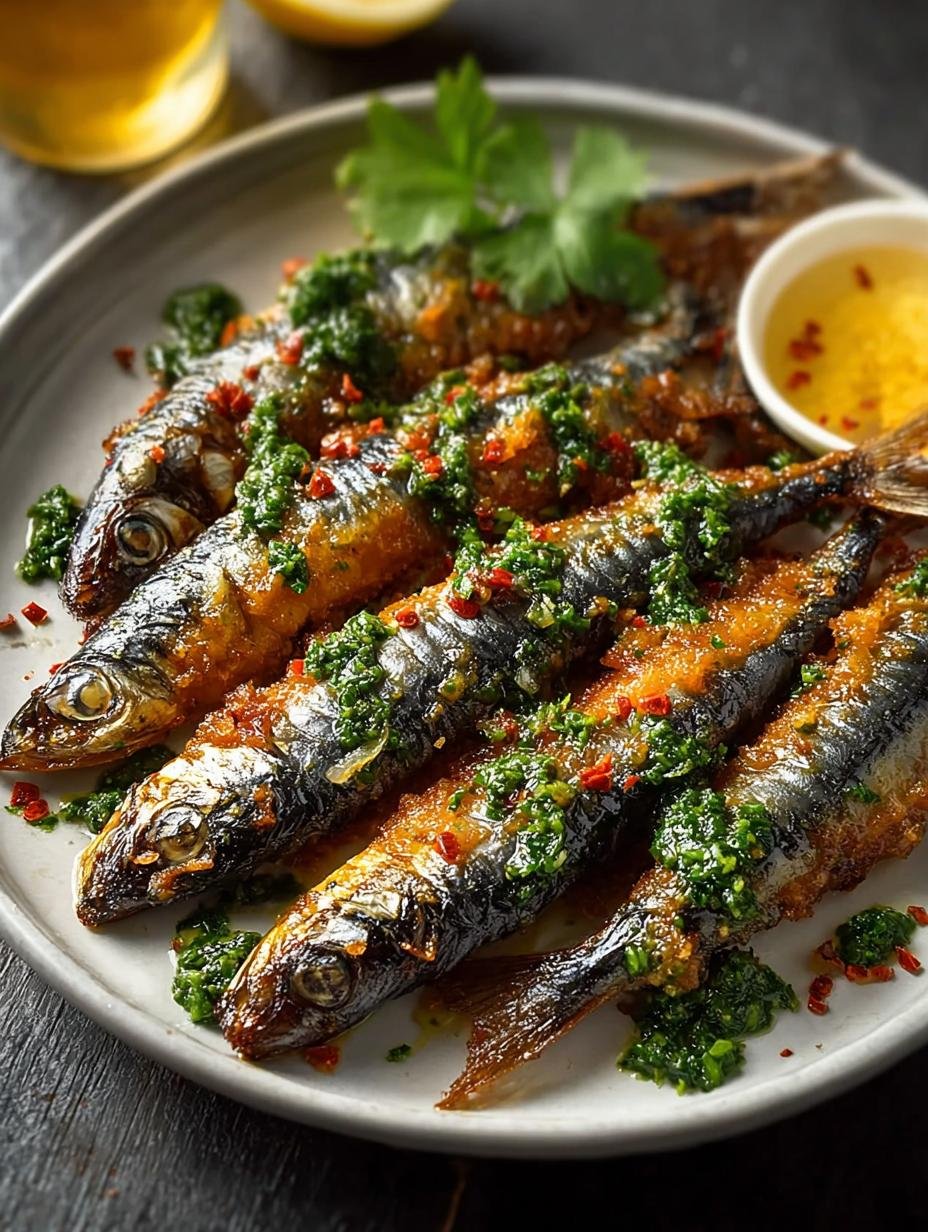 Moroccan Fried Sardines with Chermoula for Flavor Lovers 3 Moroccan Fried Sardines with Chermoula for Flavor Lovers - Moroccan Fried Sardines with - additional detail