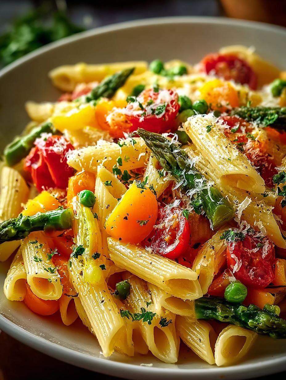 Delicious Pasta Primavera: A Colorful Veggie Delight - Pasta Primavera - main visual representation