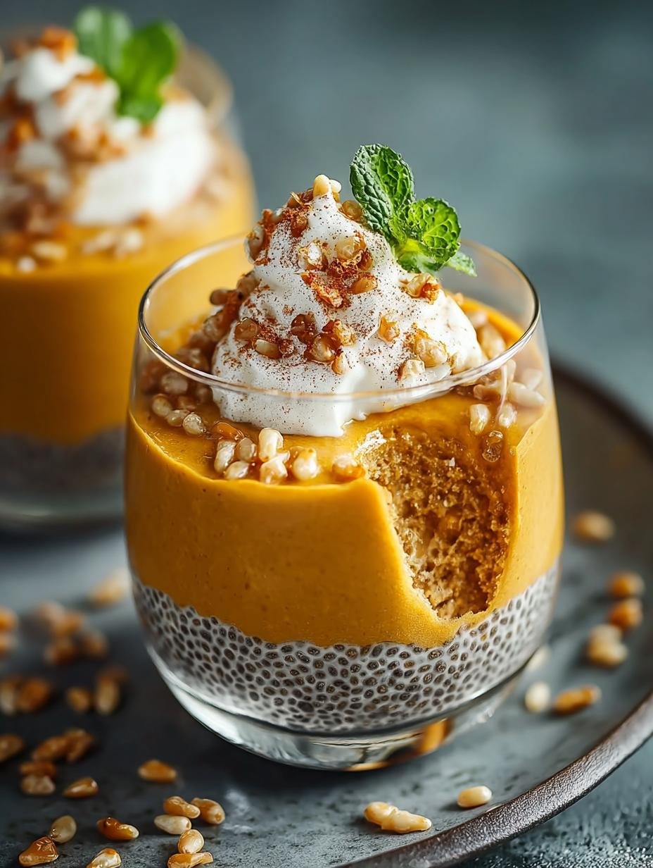 Decadent Pumpkin Chia Mousse: A Fall Delight 3 Decadent Pumpkin Chia Mousse: A Fall Delight - Pumpkin Chia Mousse - additional detail