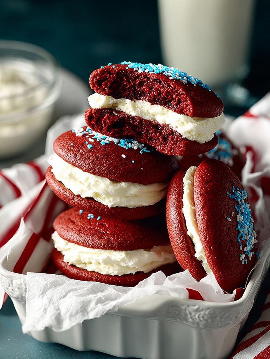 Red Velvet Whoopie Pies