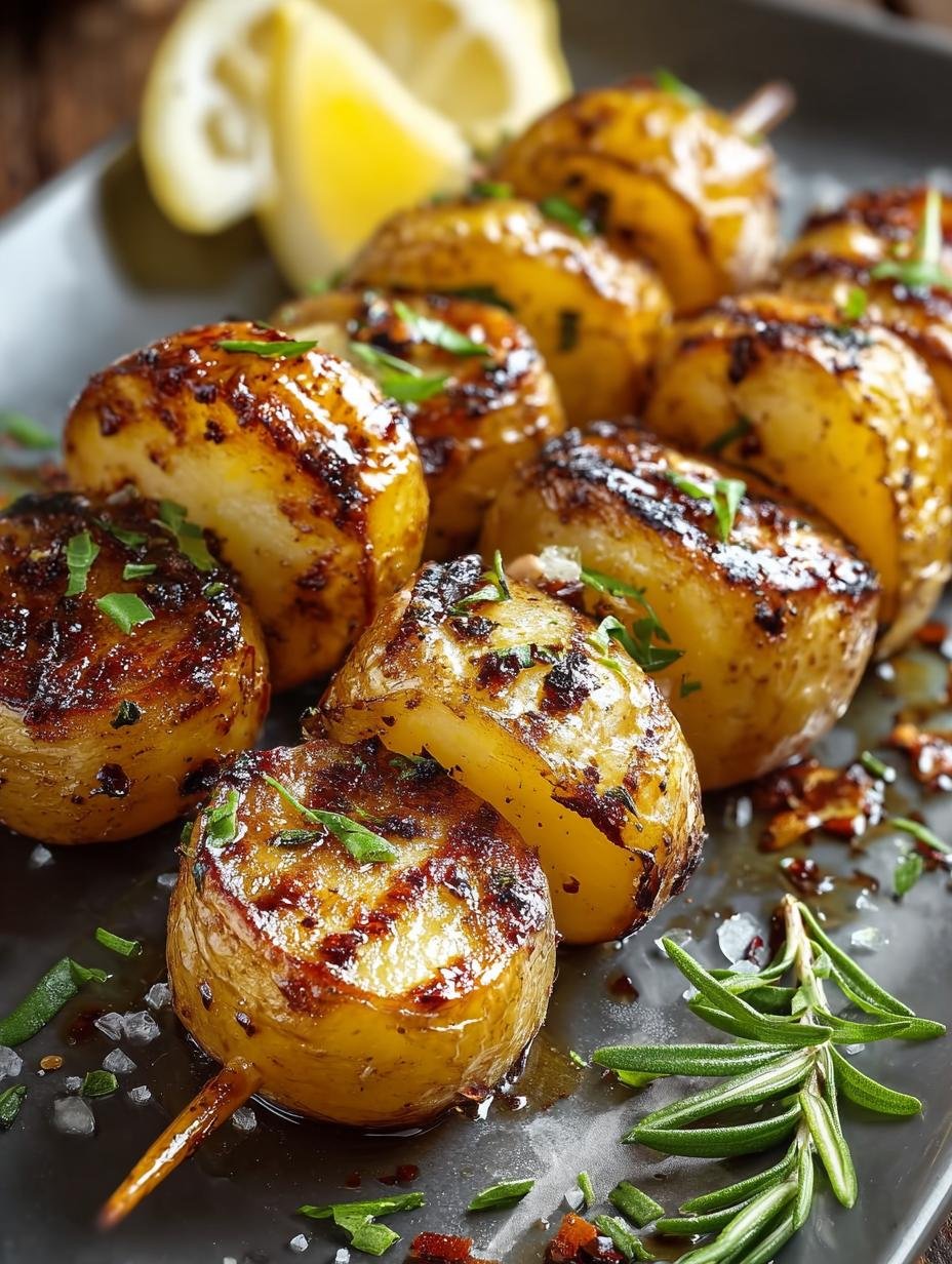 Savor Skewered Grilled Potatoes for BBQ Perfection - Skewered Grilled Potatoes - additional detail