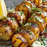 Skewered Grilled Potatoes