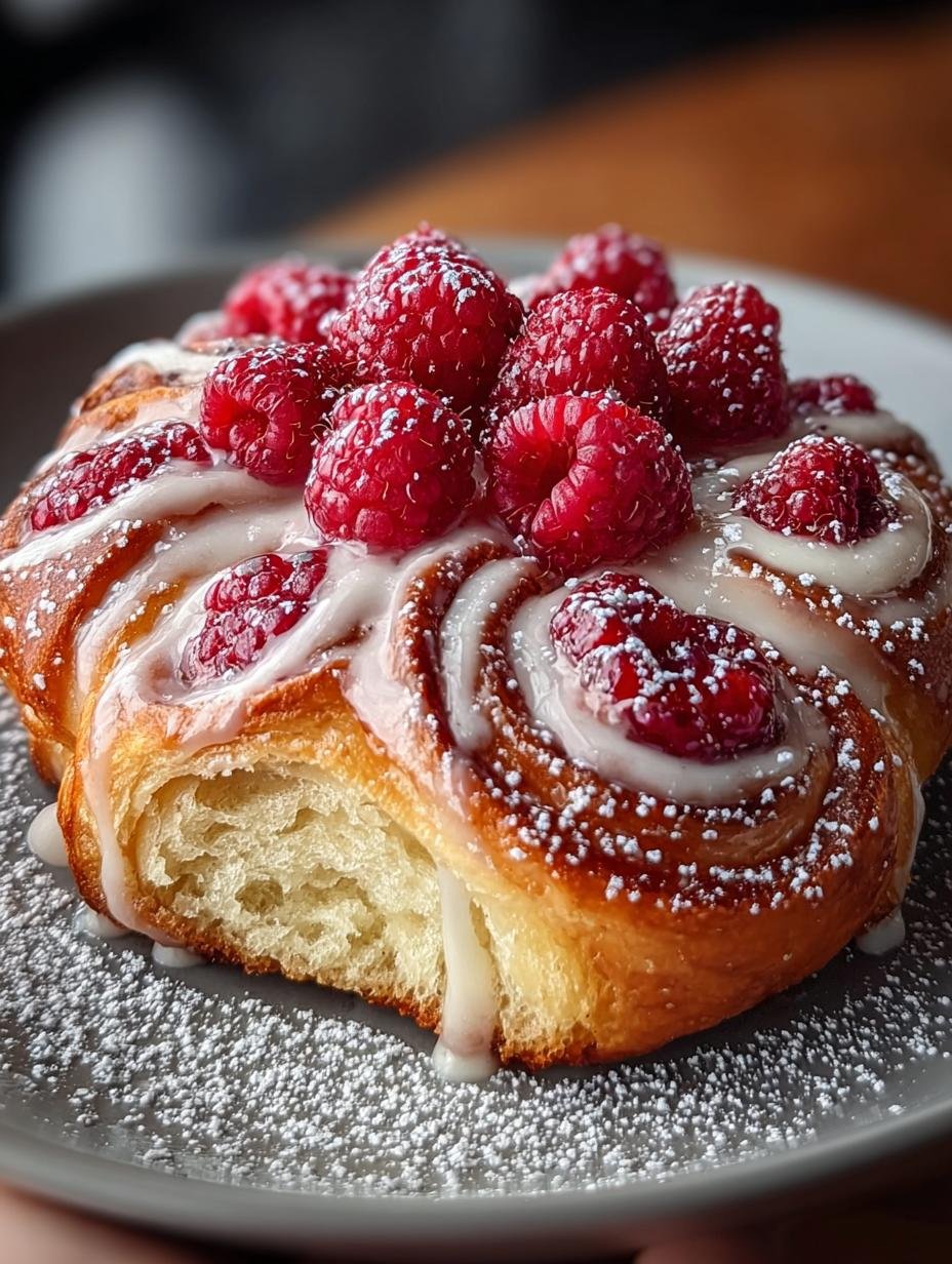 Sugar Raspberry Danish Bun