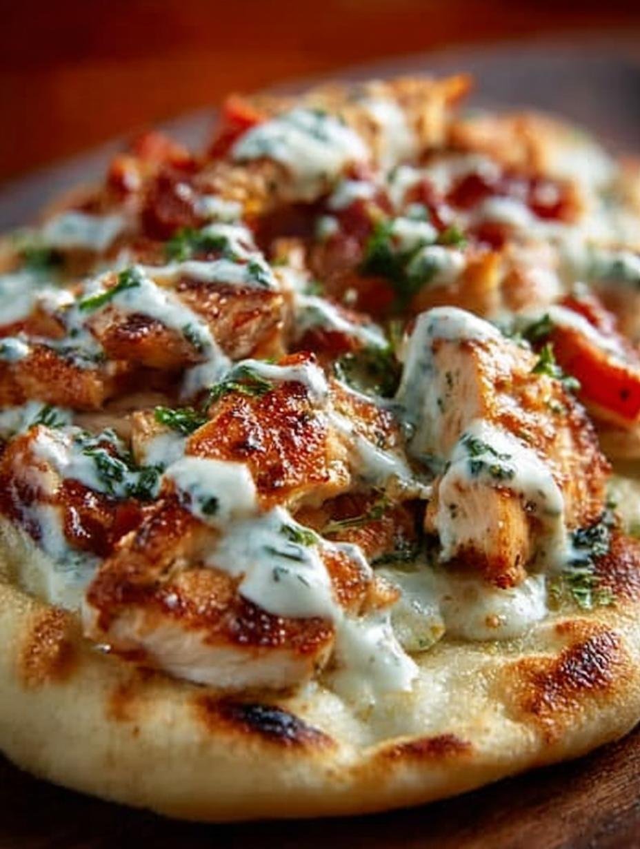 Tuscan Garlic Chicken Pita