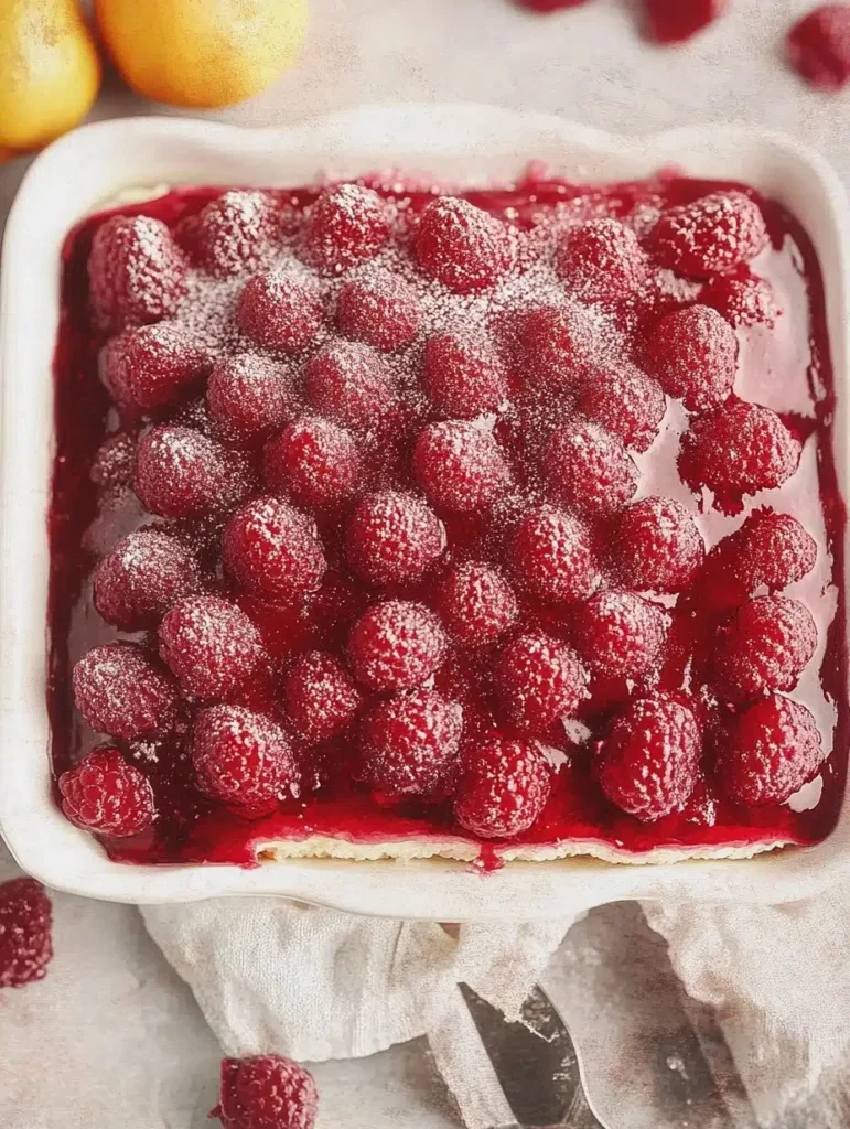 Delicious raspberry tiramisu dessert with layers of cream and raspberries