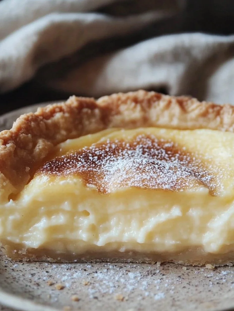 Delightful Sugar Cream Pie 1 Delicious sugar cream pie with a smooth and creamy filling