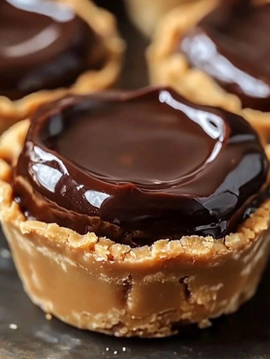 Delicious Peanut Butter Cheesecake Cups displayed on a plate