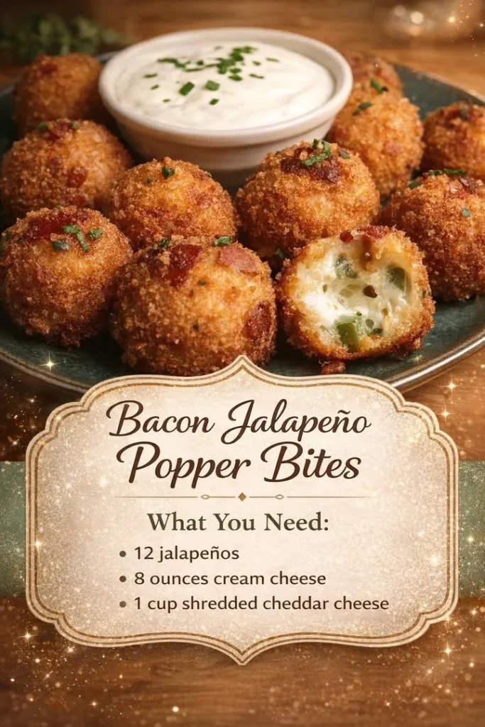 Delicious Bacon Jalapeño Popper Bites served on a platter