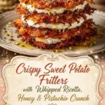 Crispy Sweet Potato Fritters with Whipped Ricotta, Honey & Pistachio Crunch 2 crispy sweet potato fritters with whipped ricotta 2026 05 07 175648 614x1024 1